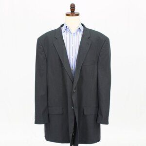 CM Silver 58L Gray Solid 2-Button Sport Coat Blazer Jacket T705